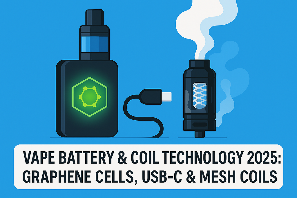 Vape Battery and Coil Technology 2025: How Graphene Cells, USB-C & Mesh Coils Are Shaping the Future of Vaping