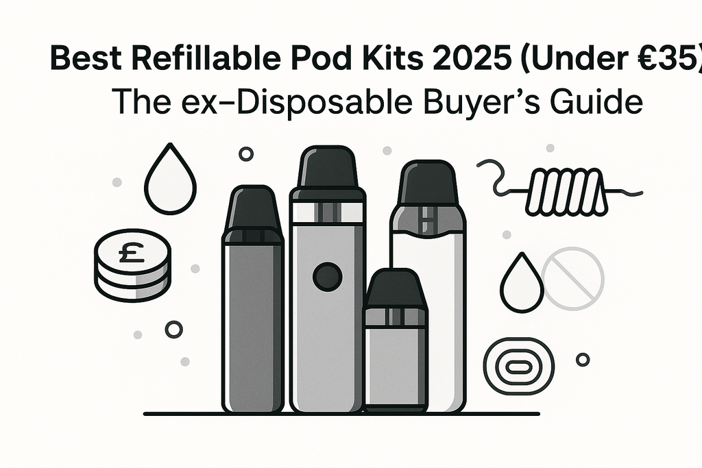 Best Refillable Pod Kits 2025 (Under £35): The ex-Disposable Buyer’s Guide