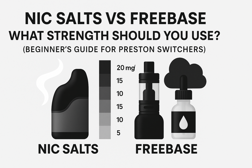 Nic Salts vs Freebase: What Strength Should You Use? (Beginner’s Guide for Preston Switchers)