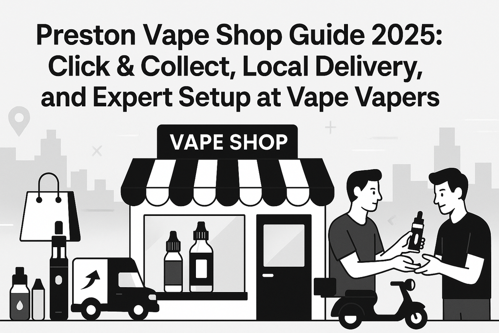 Preston Vape Shop Guide 2025: Click & Collect, Local Delivery, and Expert Setup at Vape Vapers
