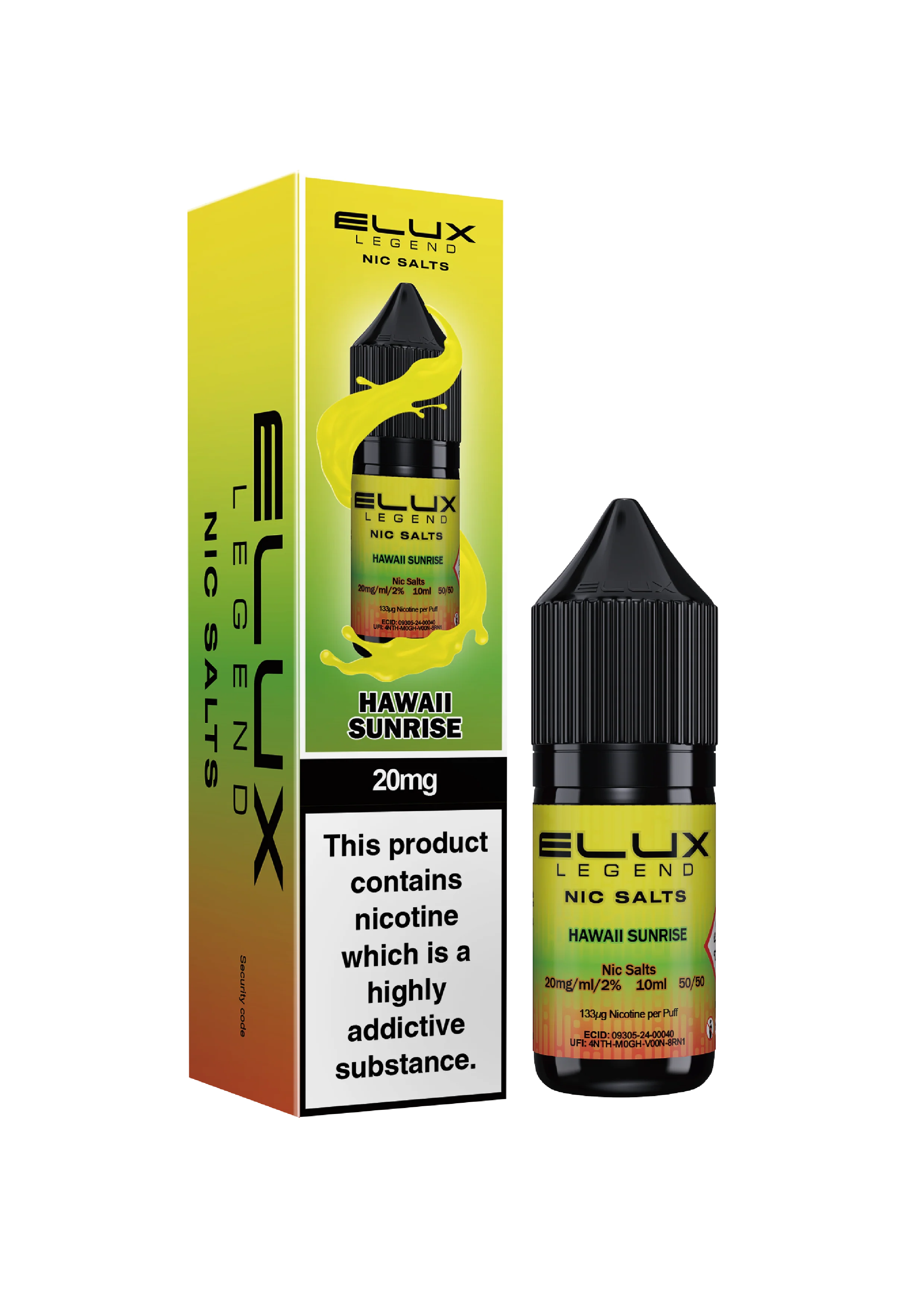 Elux NIC Hawai Sunrise E-Liquid UK - Buy Elux Nicotine Vape Juice Online