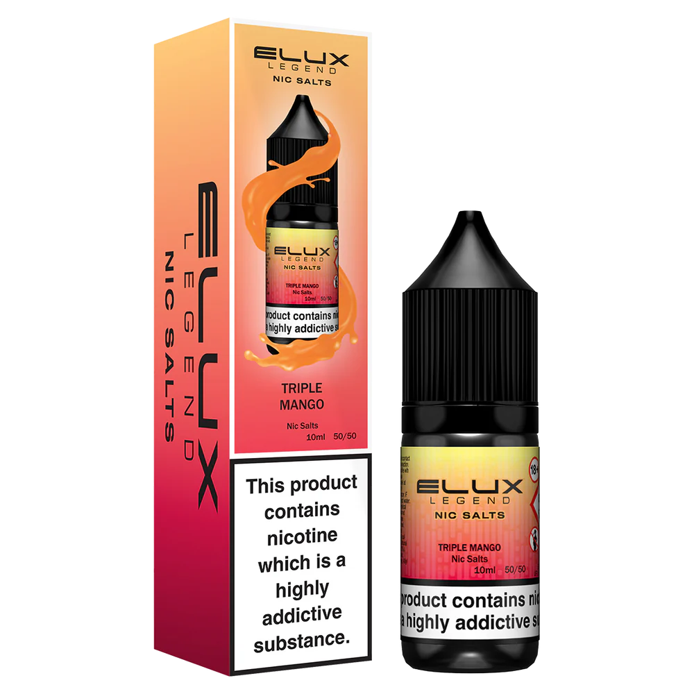 Elux NIC Peach Ice E-Liquid UK - Buy Elux Nicotine Salt Vape Liquid UK