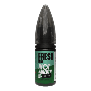 Riot Squad Bar EDTN Fresh Mint vape juice bottle with 10mg nicotine strength for refreshing flavor.