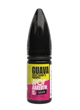 RIOT SQUAD BAR EDTN Guava Passionfruit Pineapple vape bottle, 20mg, featuring bright logo and design.
