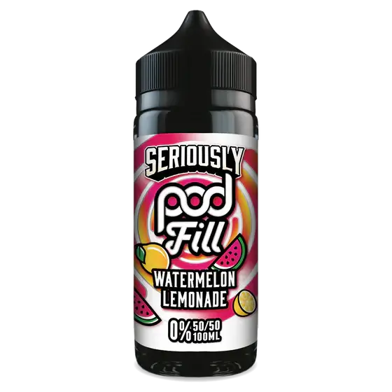 Seriously Pod Fills 100ML Watermelon Chill E-Liquid UK - Buy Shortfill Vape Juice