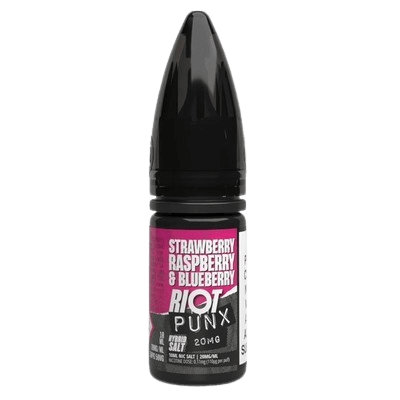 RIOT SQUAD HYBRID NICS Strawberry Raspberry Blueberry vape juice 20mg nicotine
